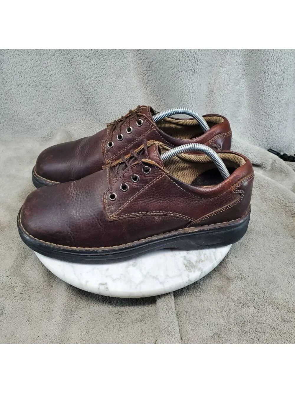 Dockers Shoes Mens Size 9.5 Brown Leather Lace Up Comfort Oxfords *Read*